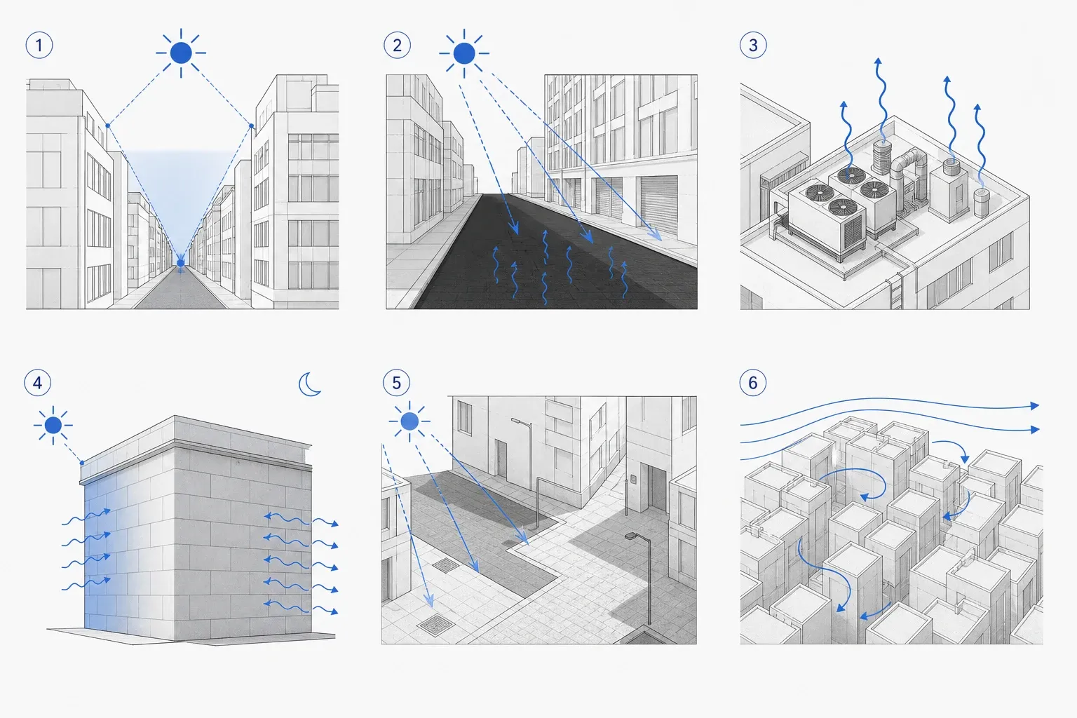 Urban Heat Island Mechanisms